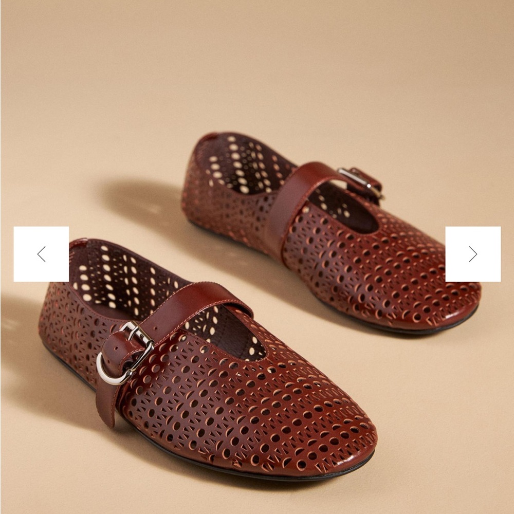 Jeffrey Campbell Brown Cutout Flats